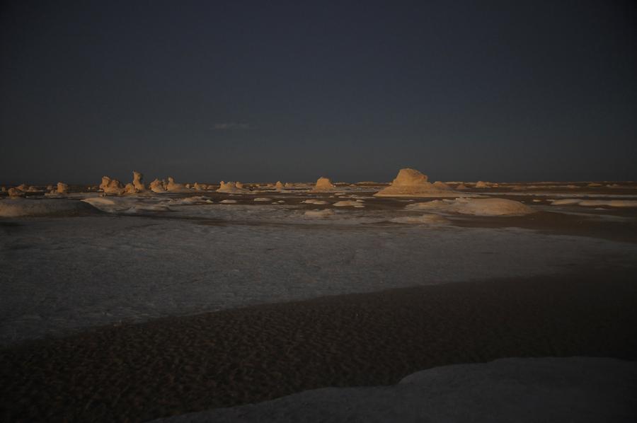 White Desert at Sunset