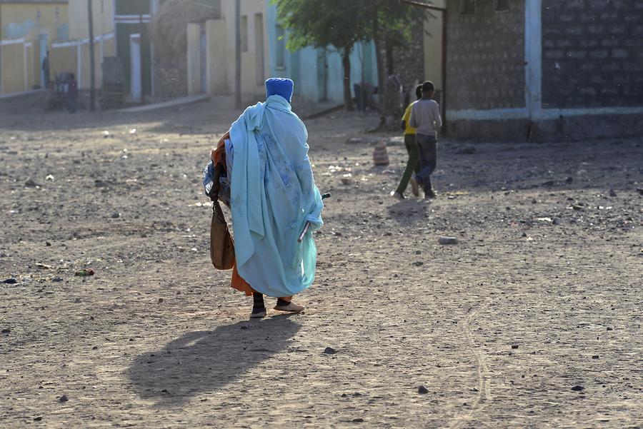 Axum - Old Town; Pilgrim