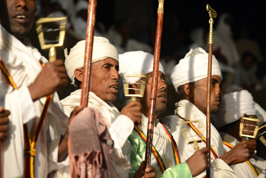 Biete Medhane Alem at Night - Christmas Ceremony