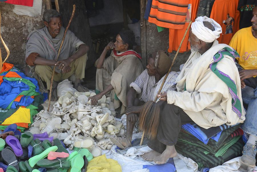 Lalibela - Shoe Market