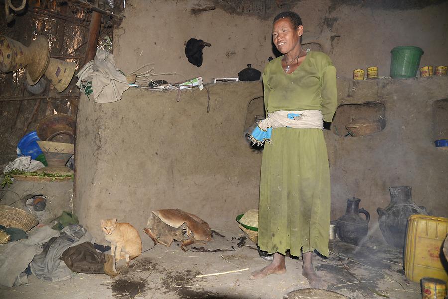 Tigray Village - Shack; Interior