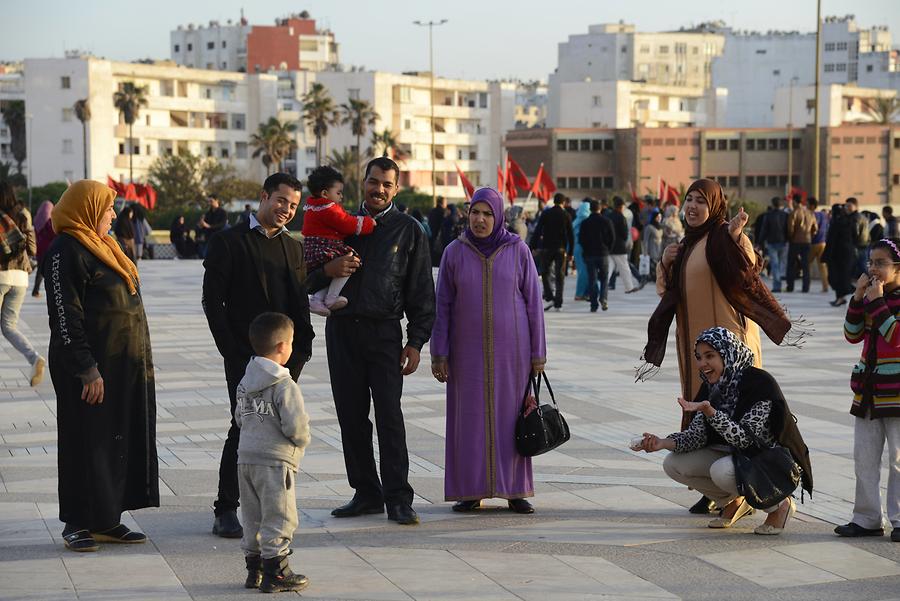 Hassan II Mosque - People