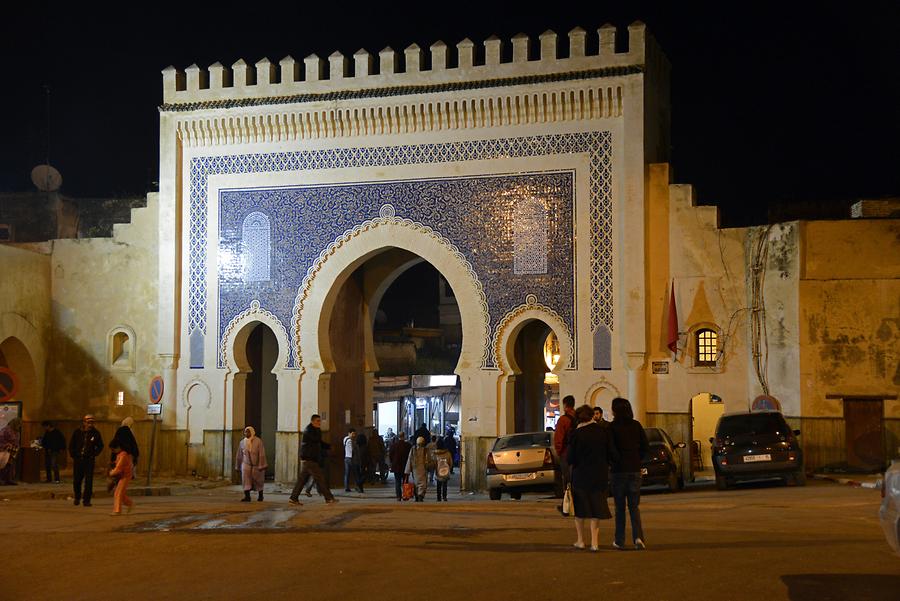 Fes - Bab Boujeloud at Night