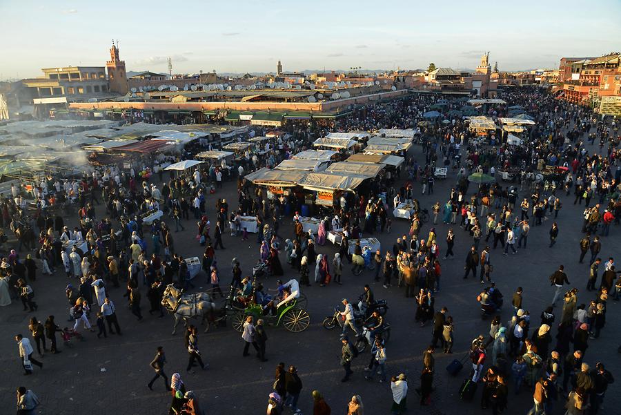 Marrakech - Djemaa el-Fnaa at Sunset