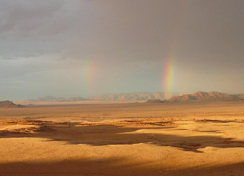 Rainbow in the desert