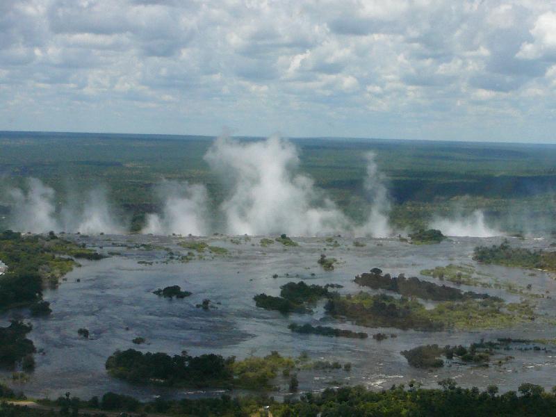 A first glimpse of the waterfalls