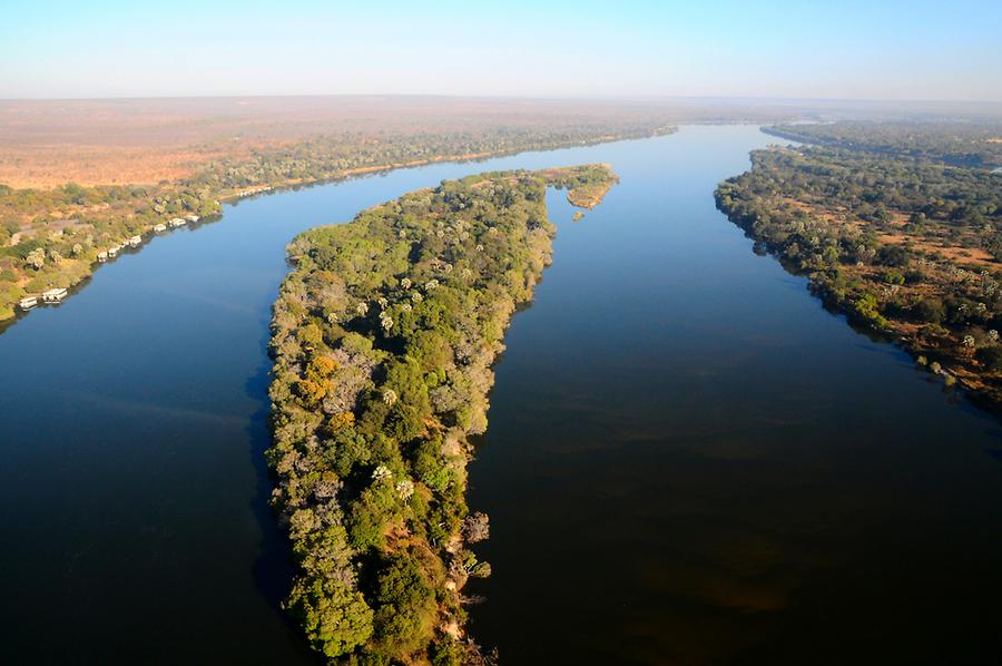 Flight over Sambezi River