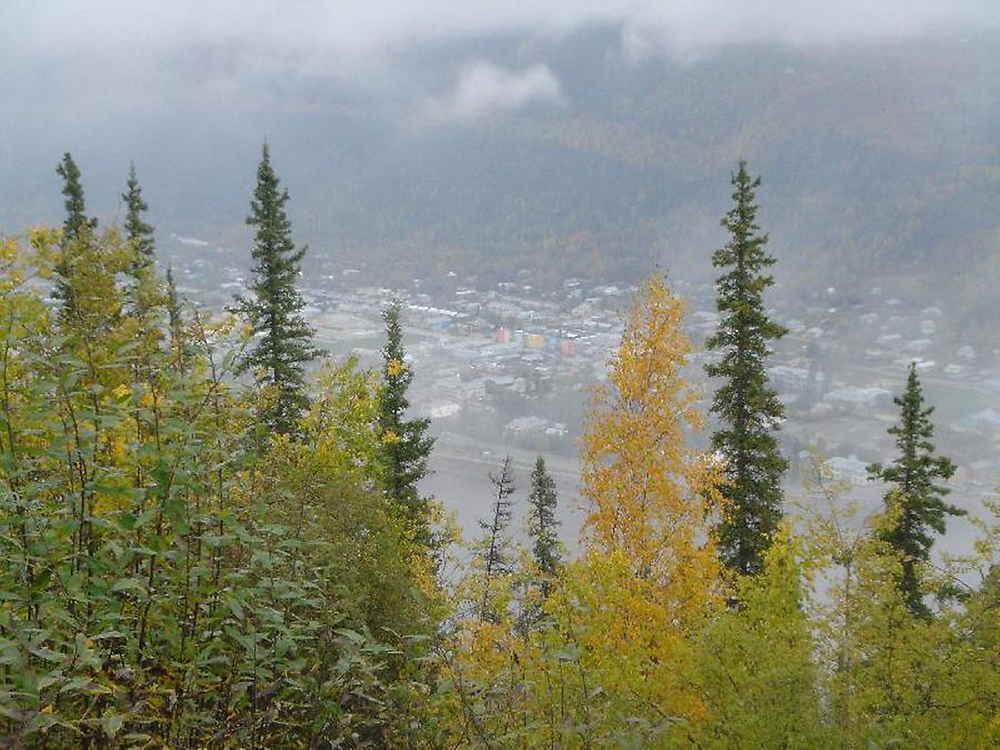 Dawson City after crossing Yukon, Photo: H. Maurer, Fall 2005