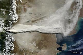 Volcanic ash plume