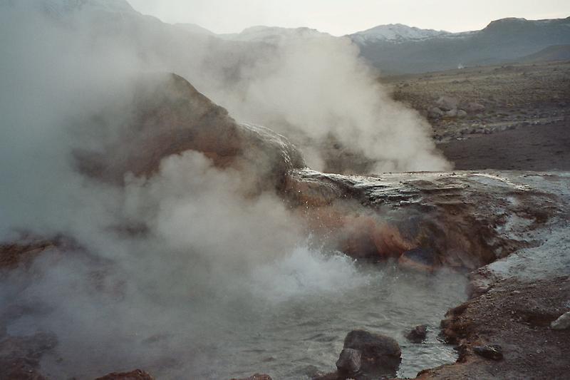 Geysers at daybreak