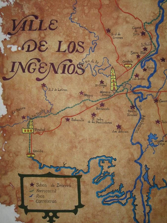 Valle de los Ingenios - Übersichtsplan