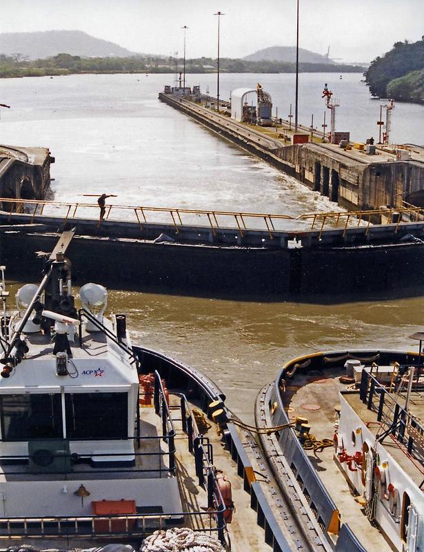 Tugs and lock gates