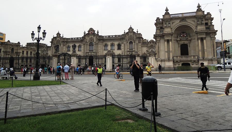 Government Building at Plaza Mayor in Lima