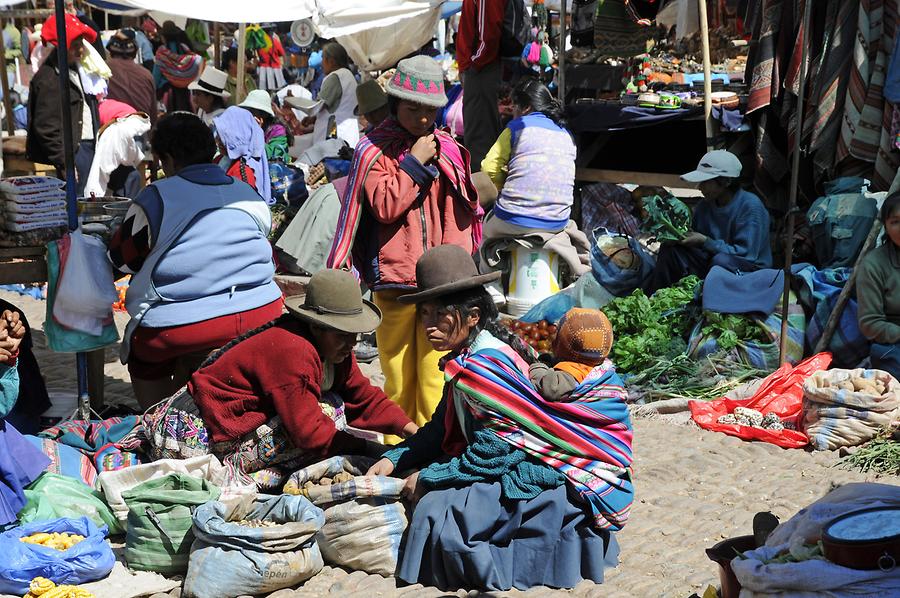 Písac - Market; Indians