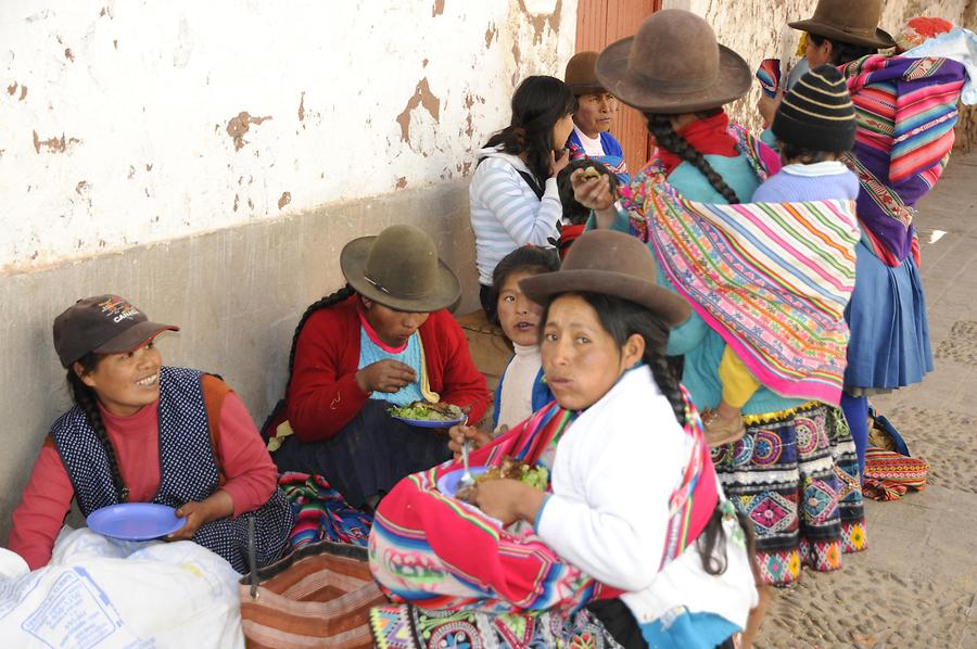 Písac - Market; Indians