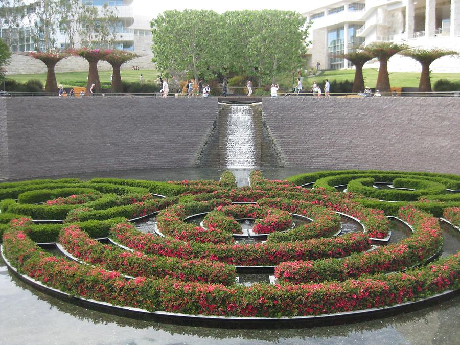 LA Getty Center Garden Floating Maze of Azaleas