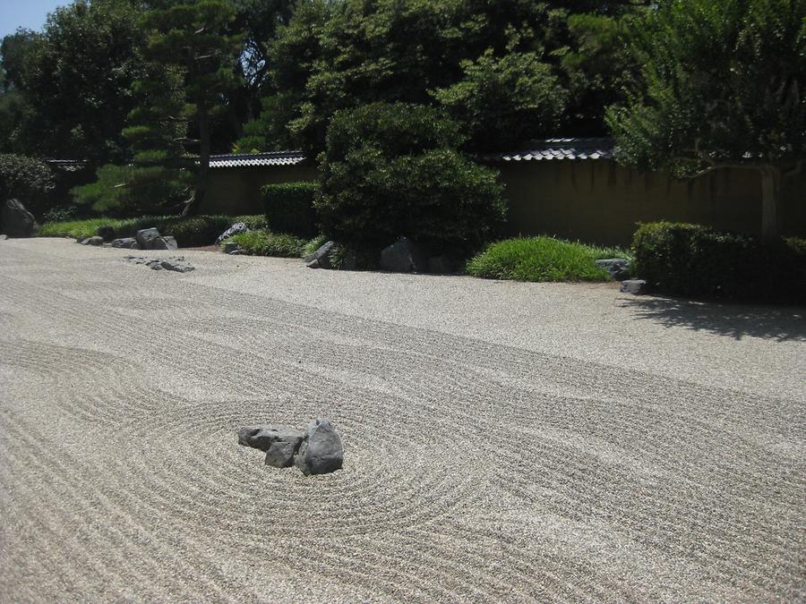 LA MA San Marino The Huntington Japanese Garden Dry Landscape Garden