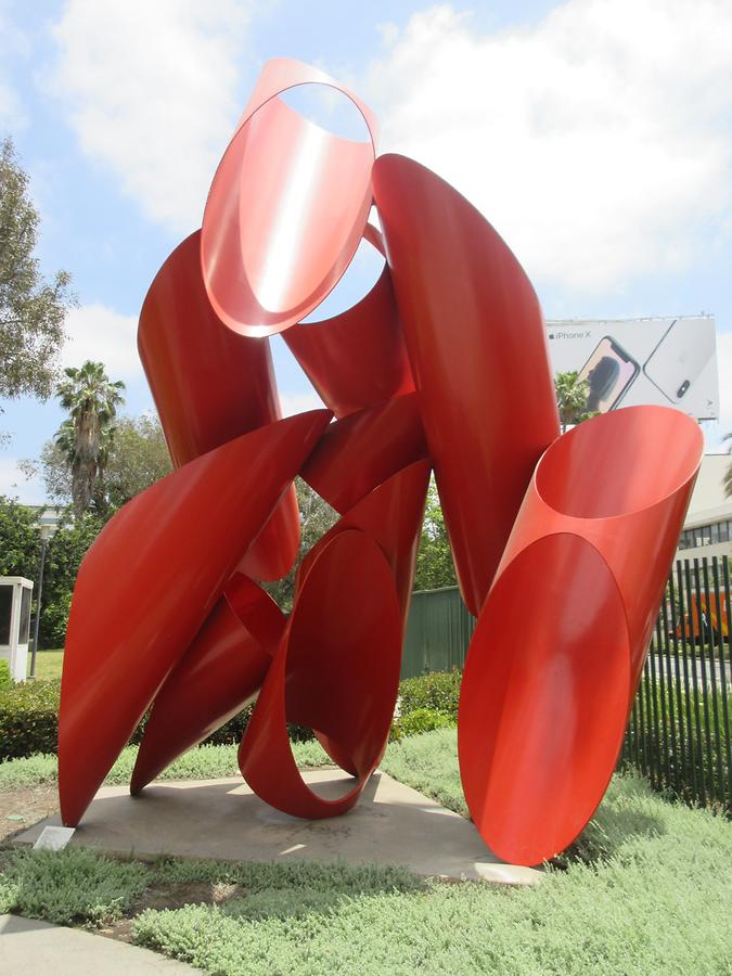 LACMA - Sculpture Garden - 'Phoenix' by Alexander Liberman 1975