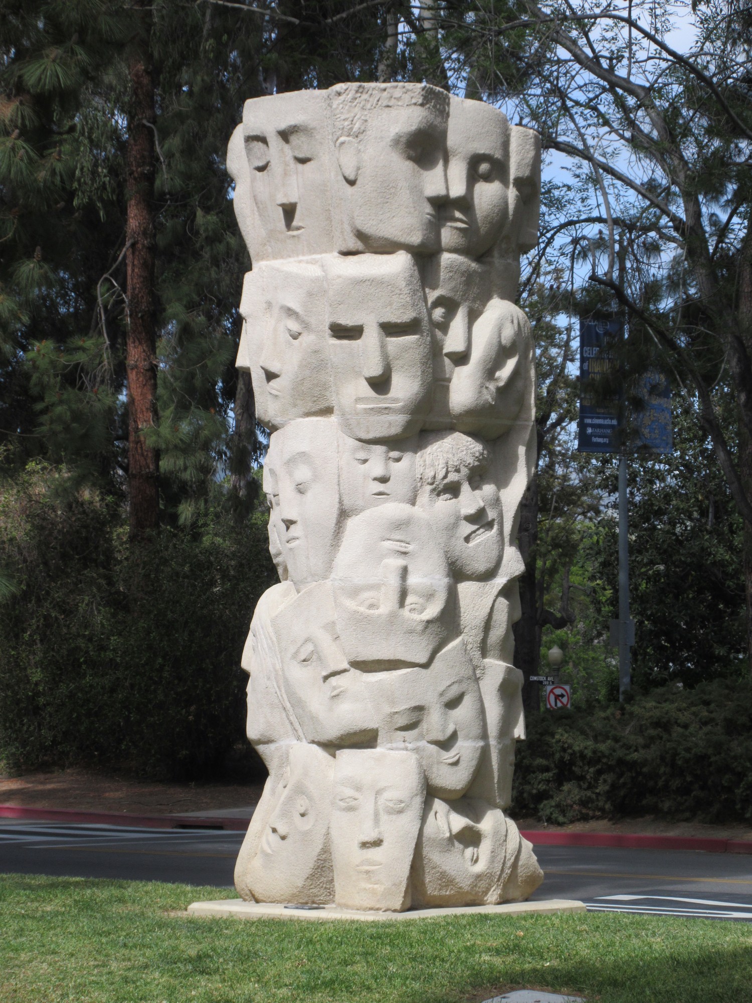 UCLA Franklin D. Murphy Sculpture Garden 'Tower of Masks