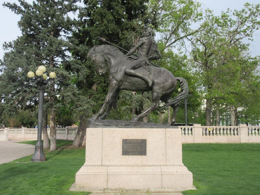 Denver - Civic Center Park - 'On the War Traiul' by Alexander Phimister Proctor 1922