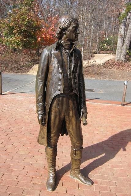 Bronze statue of Thomas Jefferson