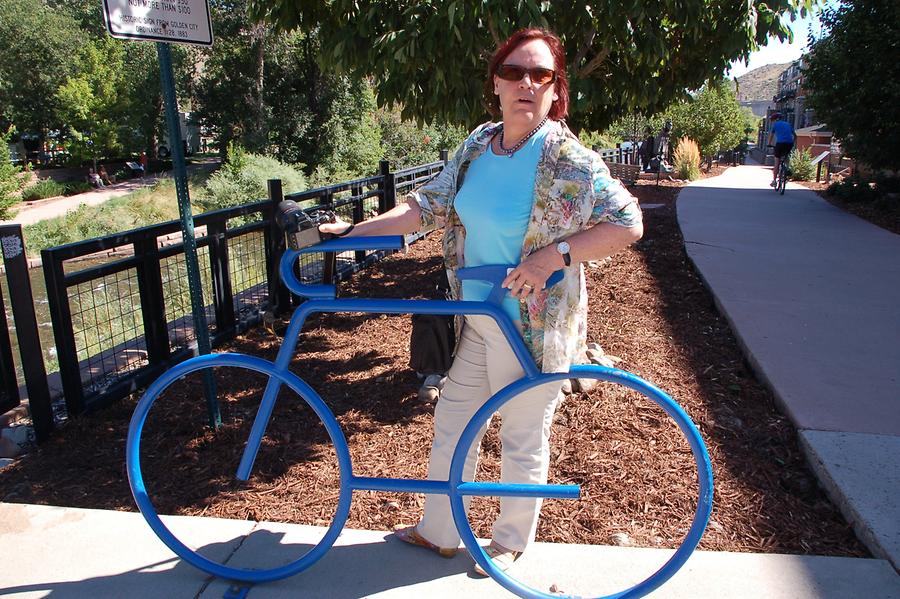 Bikes in Golden ... here in blue