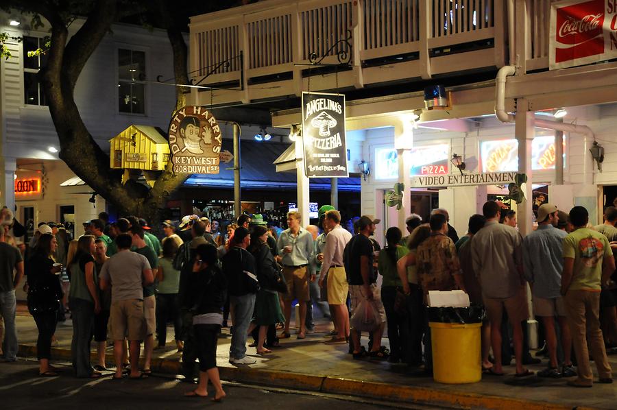 Key West - Duval Street at Night