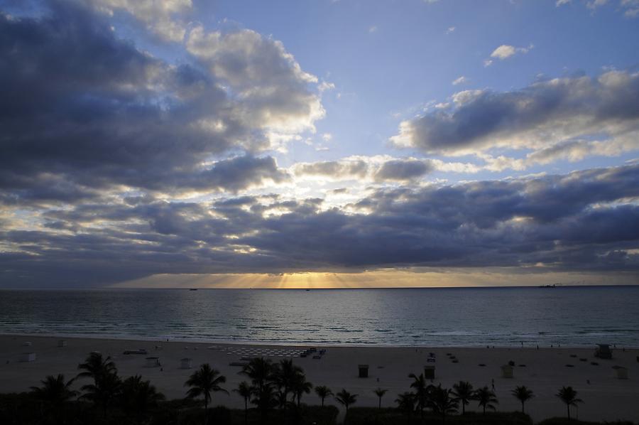 Miami Beach - Beach at Sunset