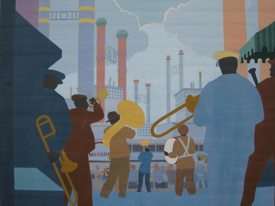 Vicksburg Riverfront Murals Blues