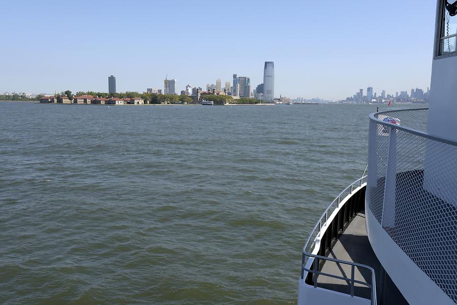 Approaching Ellis Island