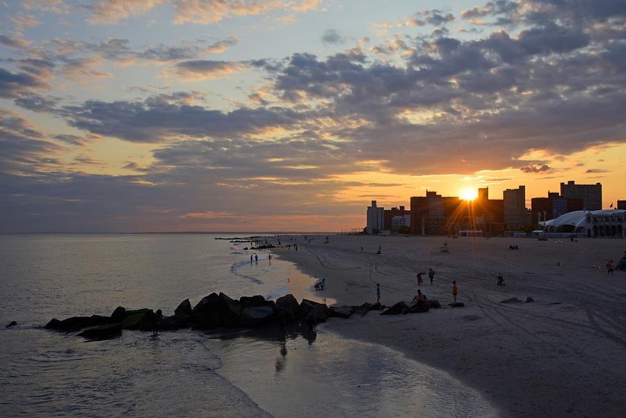 Coney Island - Beach at Sunset