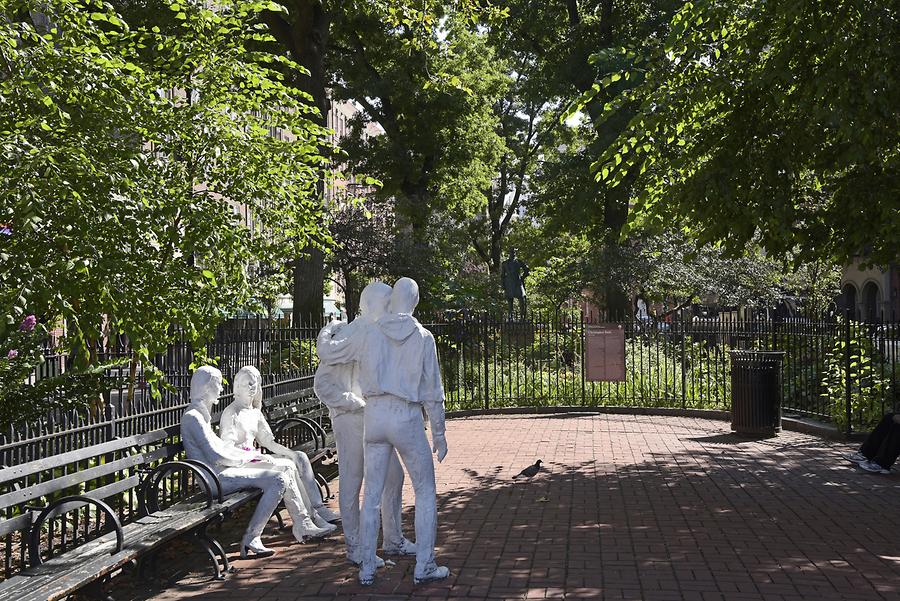 West Village - Abingdon Square; Sculptures