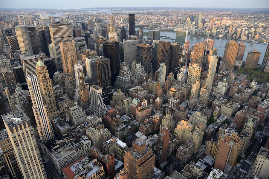 Empire State Building - Panoramic View of Midtown Manhattan