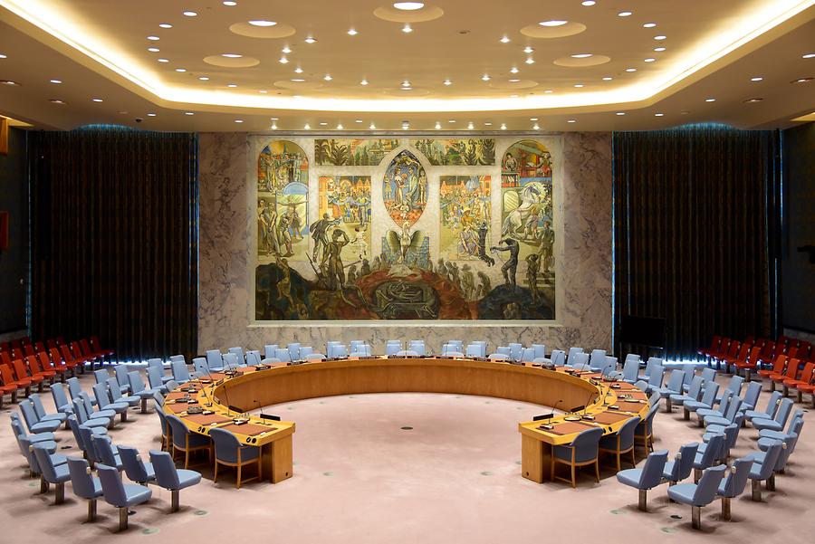 Headquarters of the United Nations - UN Security Council Chamber