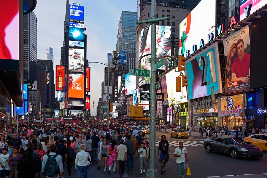 Theater District - Times Square at Night