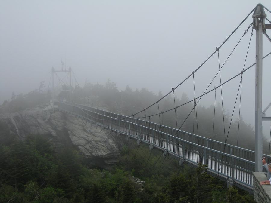 Blue Ridge Mountains Grandfather Mountain Mile-high Swinging Bridge