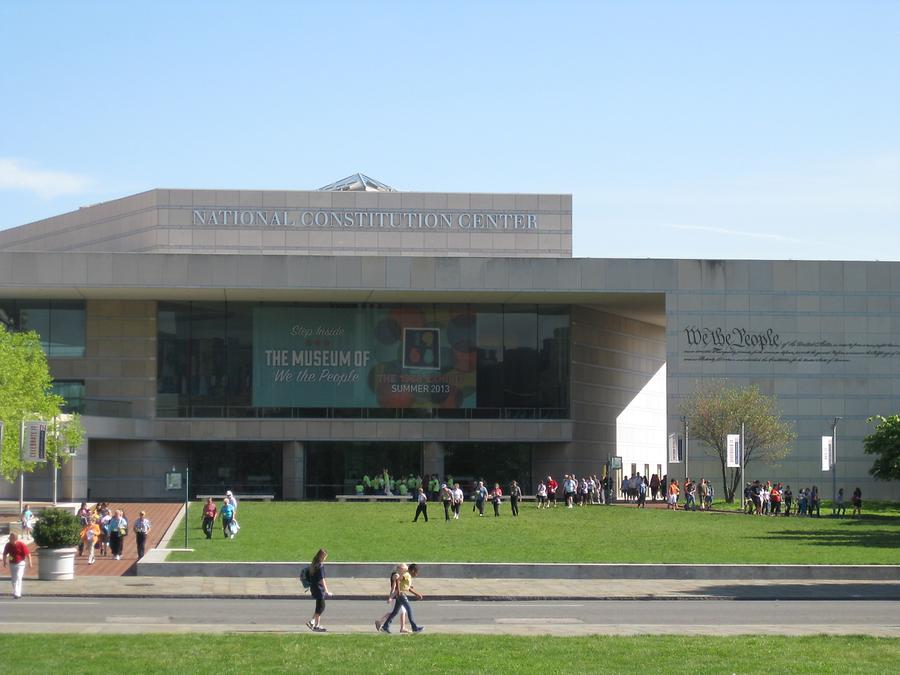 modern building of the center with entrance