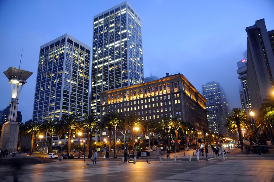 Downtown San Francisco at Night