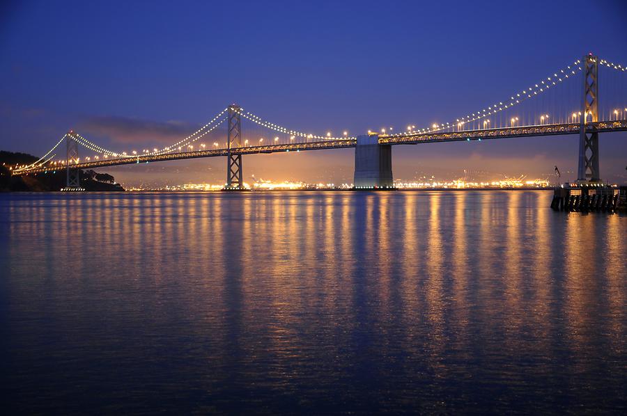 San Francisco Bay Bridge At Night San Francisco And Its Environs Geography Im Austria Forum