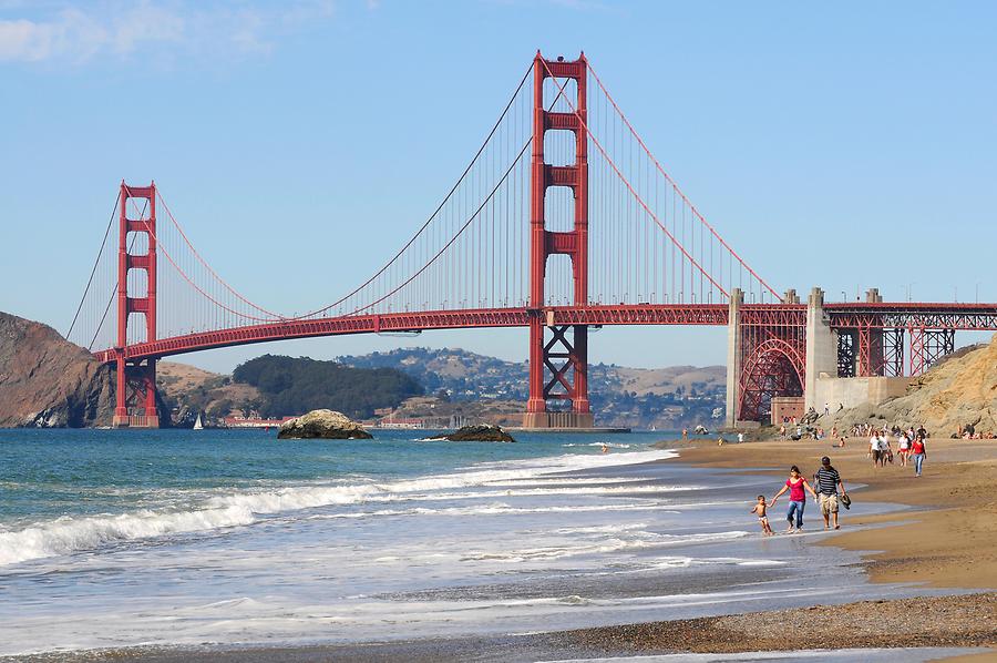 San Francisco - Golden Gate Bridge; Baker Beach