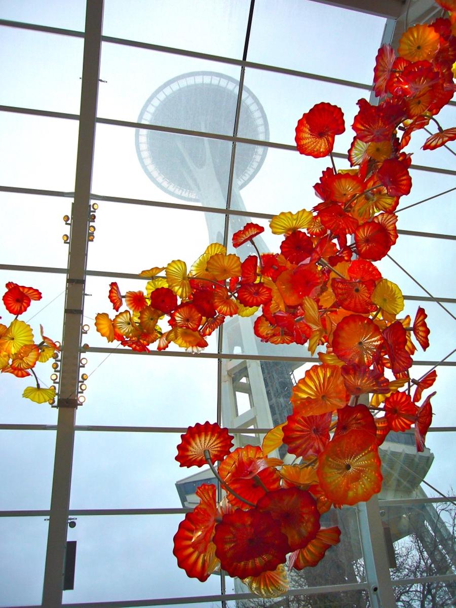 glass flower garland