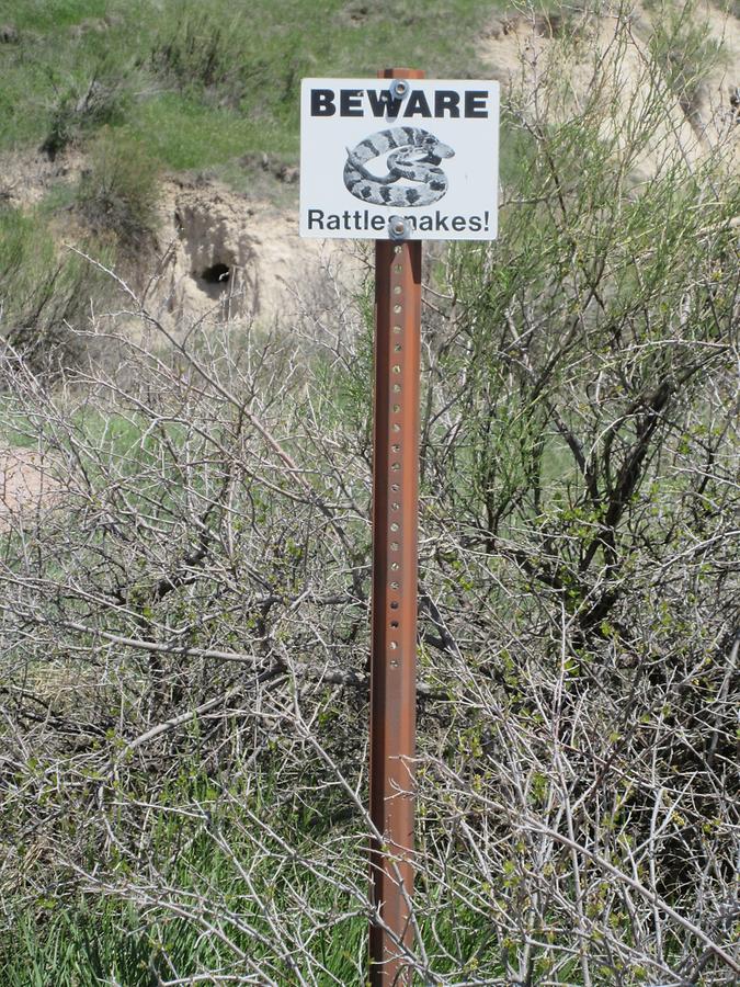 Badlands National Park 'Beware Rattlesnakes'