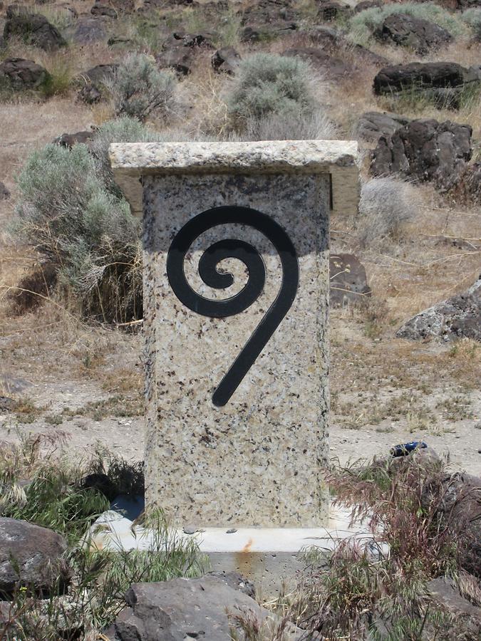 Rozel Point at Great Salt Lake - 'Spiral Jetty' Sign