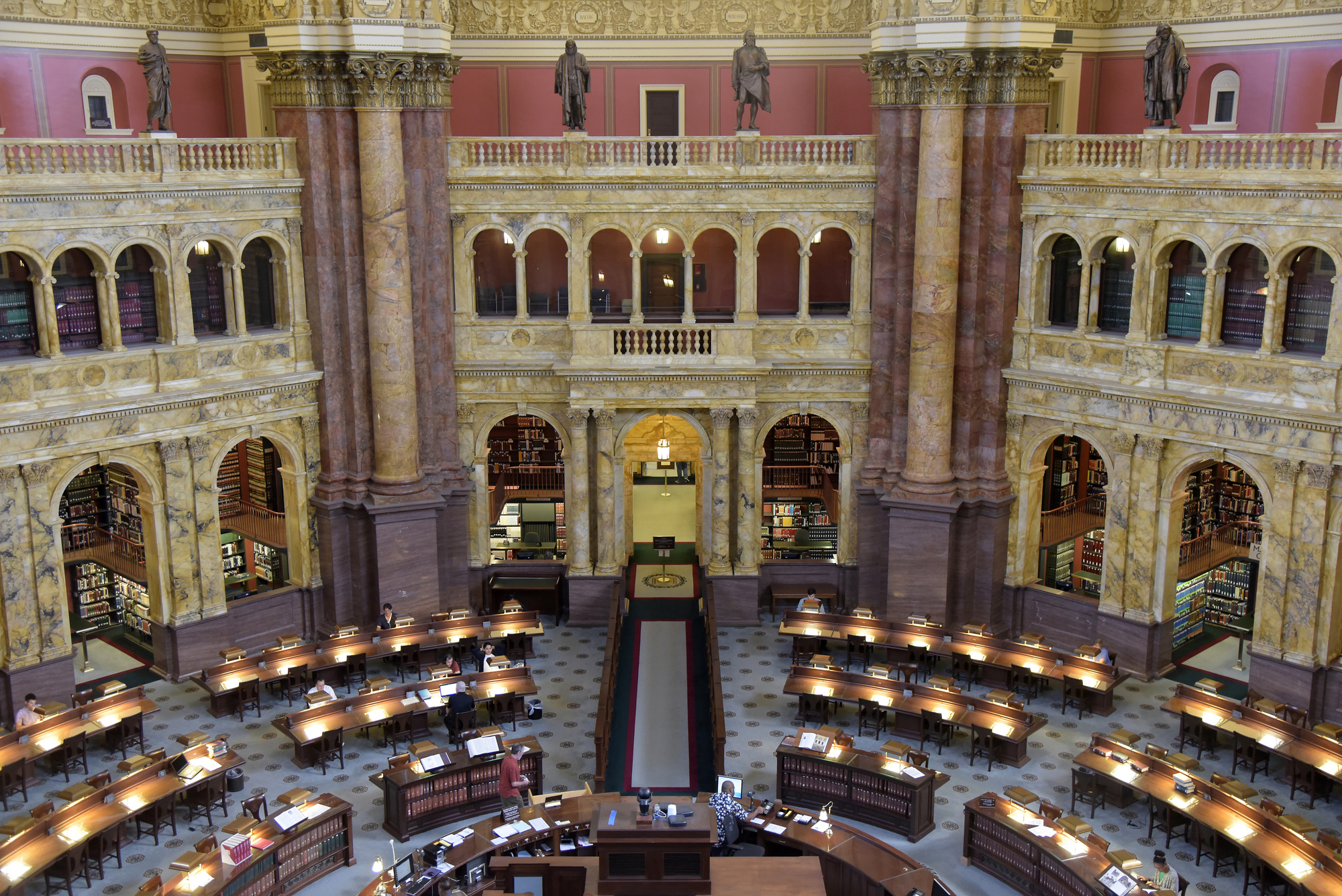 Library Of Congress Reading Room Washington Geography