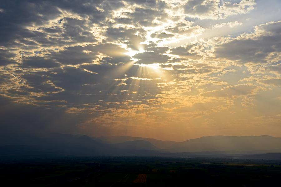 Landscape near Khor Virap at Sunset