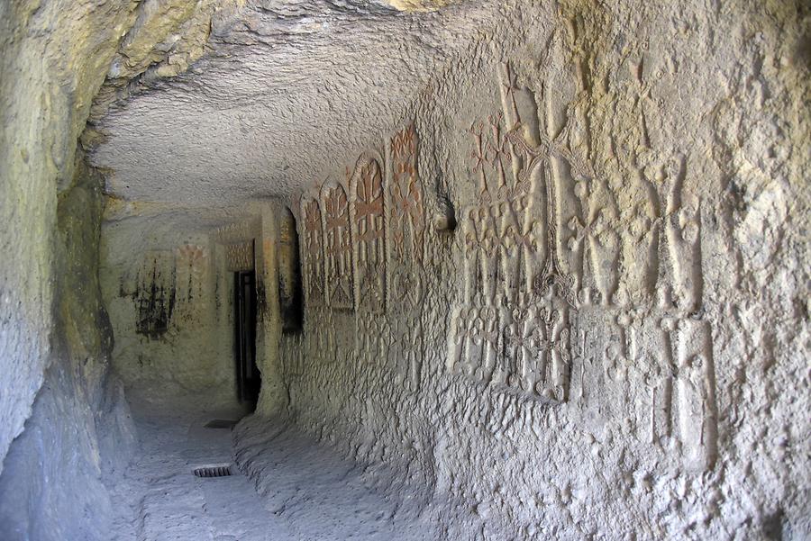 Geghard Monastery - Rock Cut Chapels; Khachkars