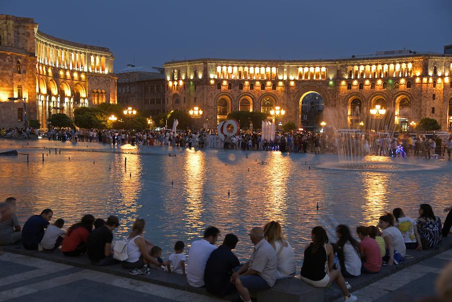 Republic Square at Night