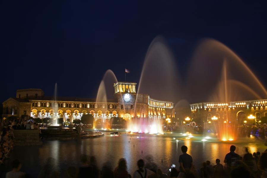 Republic Square at Night