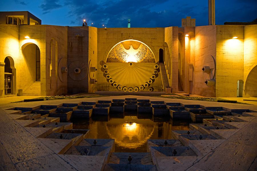 Yerevan Cascade at Night