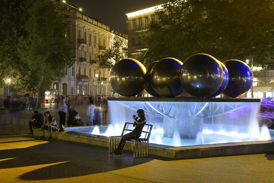 Fountains Square at Night